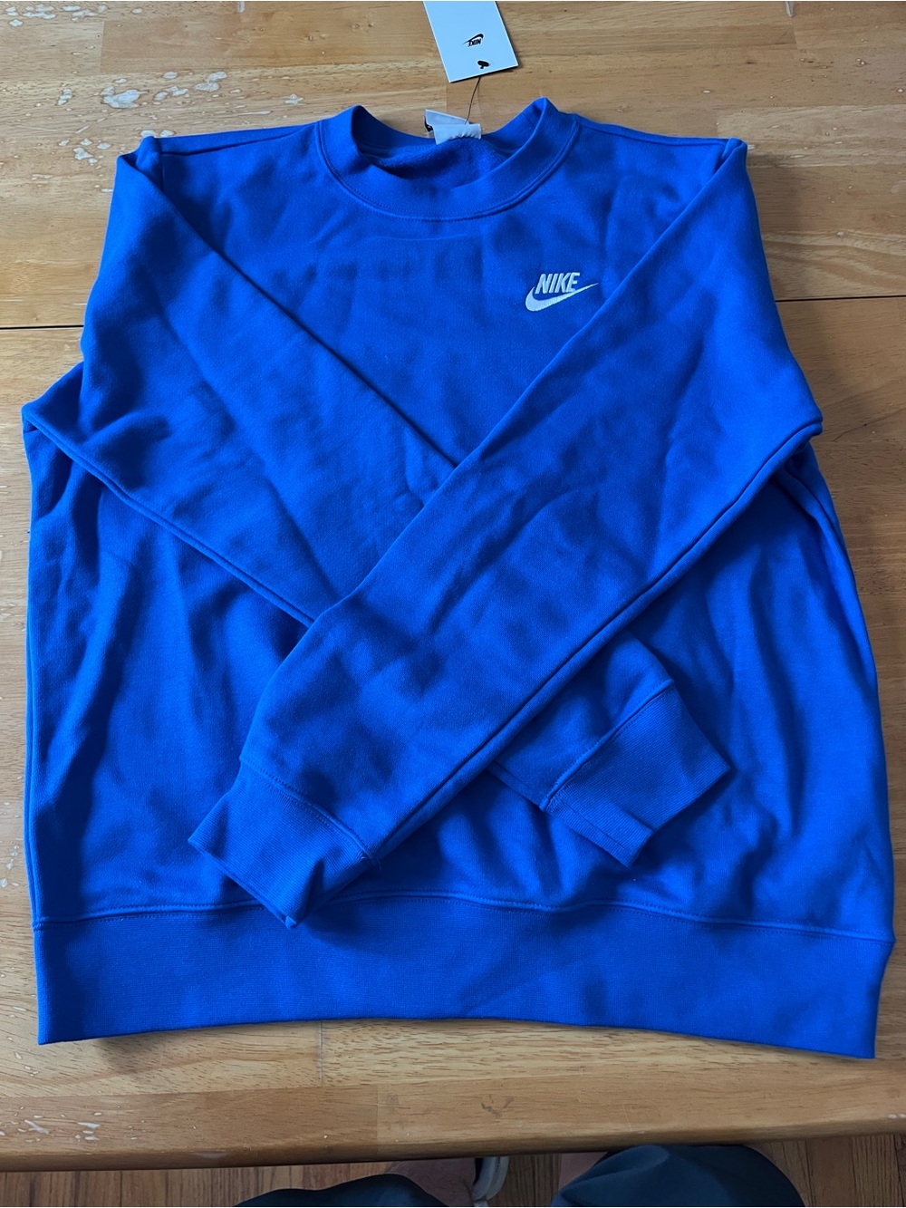 Nike Sportswear Club Fleece Pullover Sweatshirt | Women’s Medium | Bright Blue